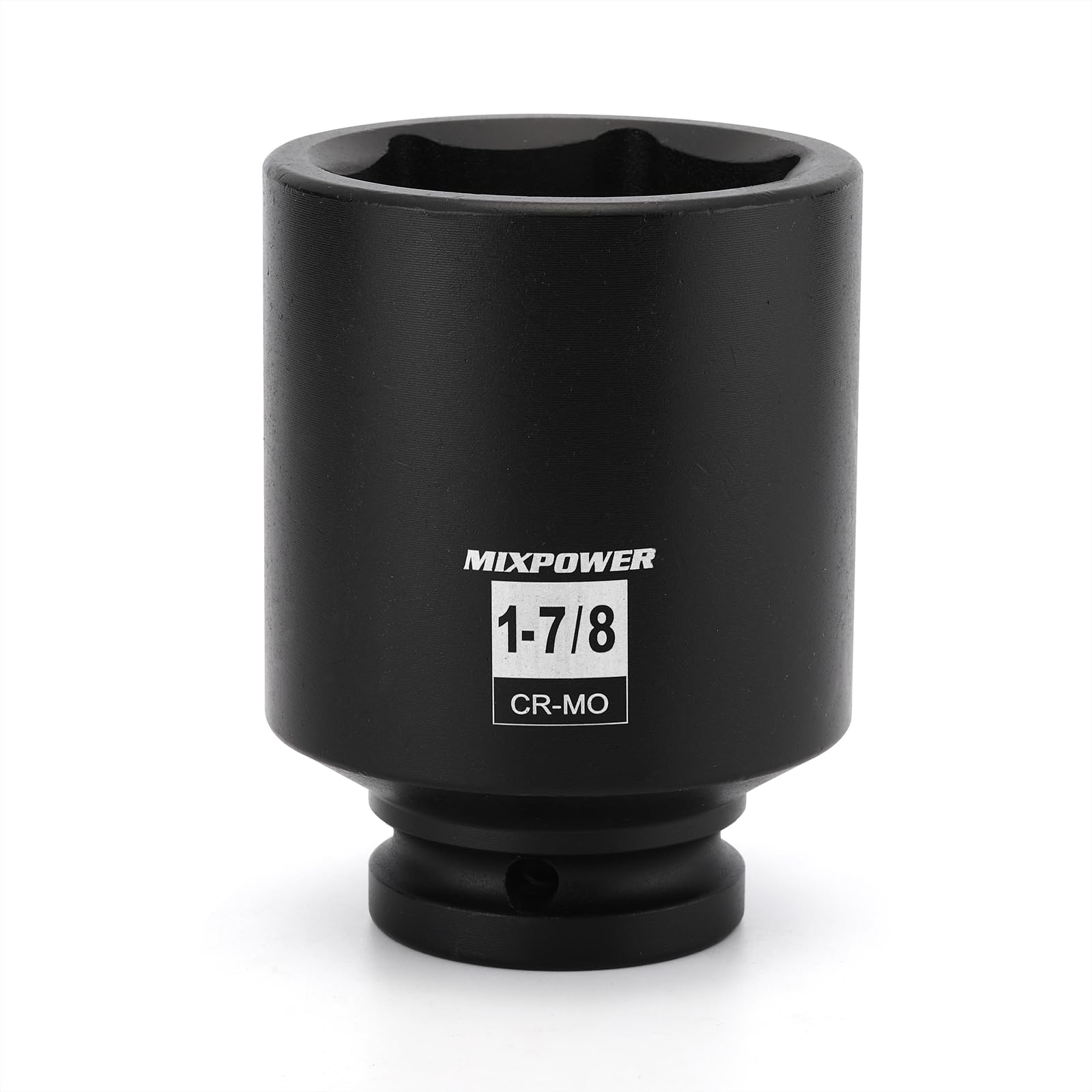 MIXPOWER 3/4" Drive Deep Impact Socket, CR-MO, 1-7/8", SAE, 6 Point, Axle Nut Impact Grade Socket for Easy Removal