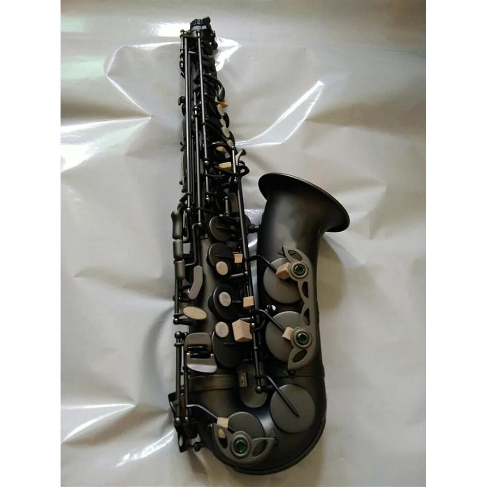Saxofón Saxofón Alto Eb Único Mate Negro Niquelado Superficie Tallada E Instrumento Plano Saxofón Con Estuche