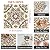 HOMETITUTE 10PCS 12x12 Inch Boho Moroccan Floral Pattern Floor Tiles Peel and Stick Removable Self Adhesive DIY Vinyl Flooring Stickers for Kitchen Bathroom Living Room Entryway Home Decor