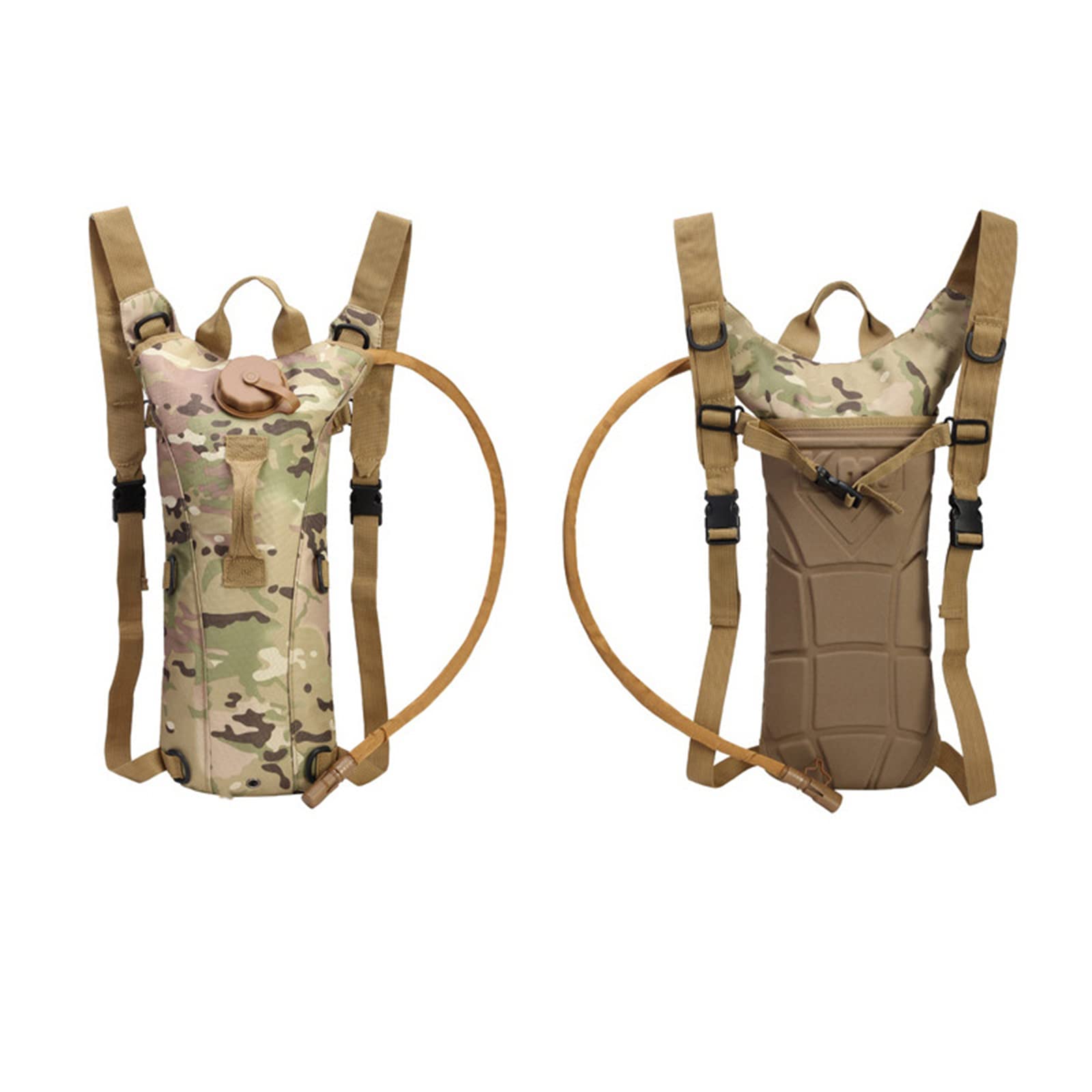 Elsegeod 3L Hydration Pack Backpack for Women Men, Tactical Water Bag for Cycling Bicycle Biking Hiking Climbing Running Walking Hunting Accessories,CP