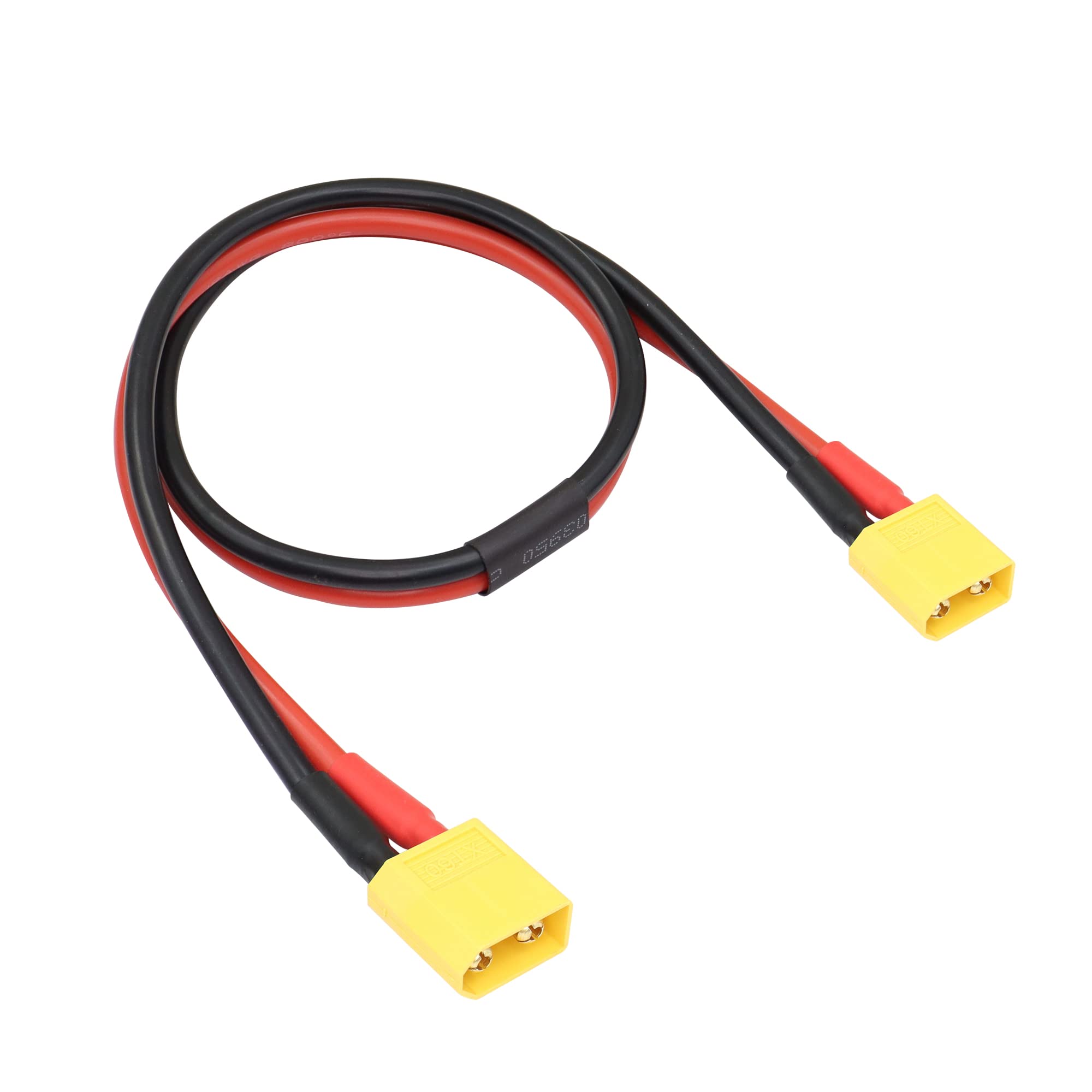 RIIEYOCA XT60 Male to XT60 Male Connector with 0.5M 12AWG Silicon Wire for RC Lipo Battery FPV Drone
