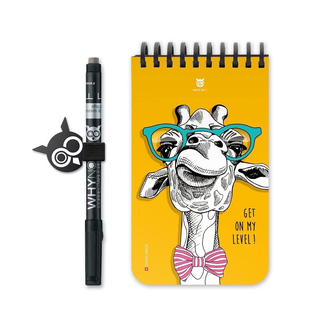 WhyNote - Pocket - GiraffeNotepad - Lined pages & detachable binding
