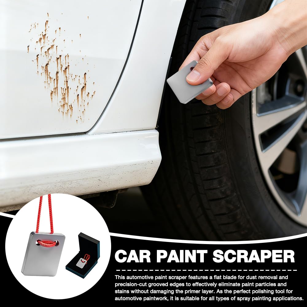 Raschietto Vernice, HOVCEH Scraper Tool for Removing Varnish, Raschietto per Vernici Auto per Riparare Graffi e Pulire Macchie, Non Danneggia la Verniciatura