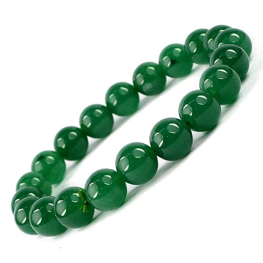 Reiki Crystal Products Natural Green Aventurine Bracelet Crystal Stone 10 mm Round Bead Bracelet for Reiki Healing and Crystal Healing Stones (Color : Green)