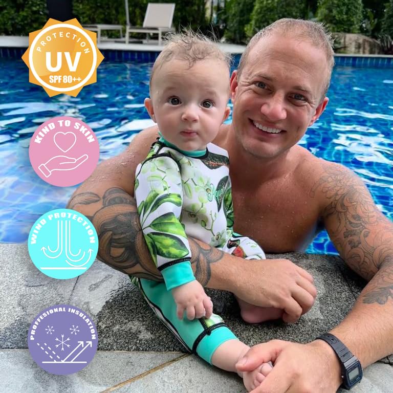 Warmsy - Premium Reversible Baby Wetsuit | Extra Warm Swimsuit for Babies, Infants and Toddlers3