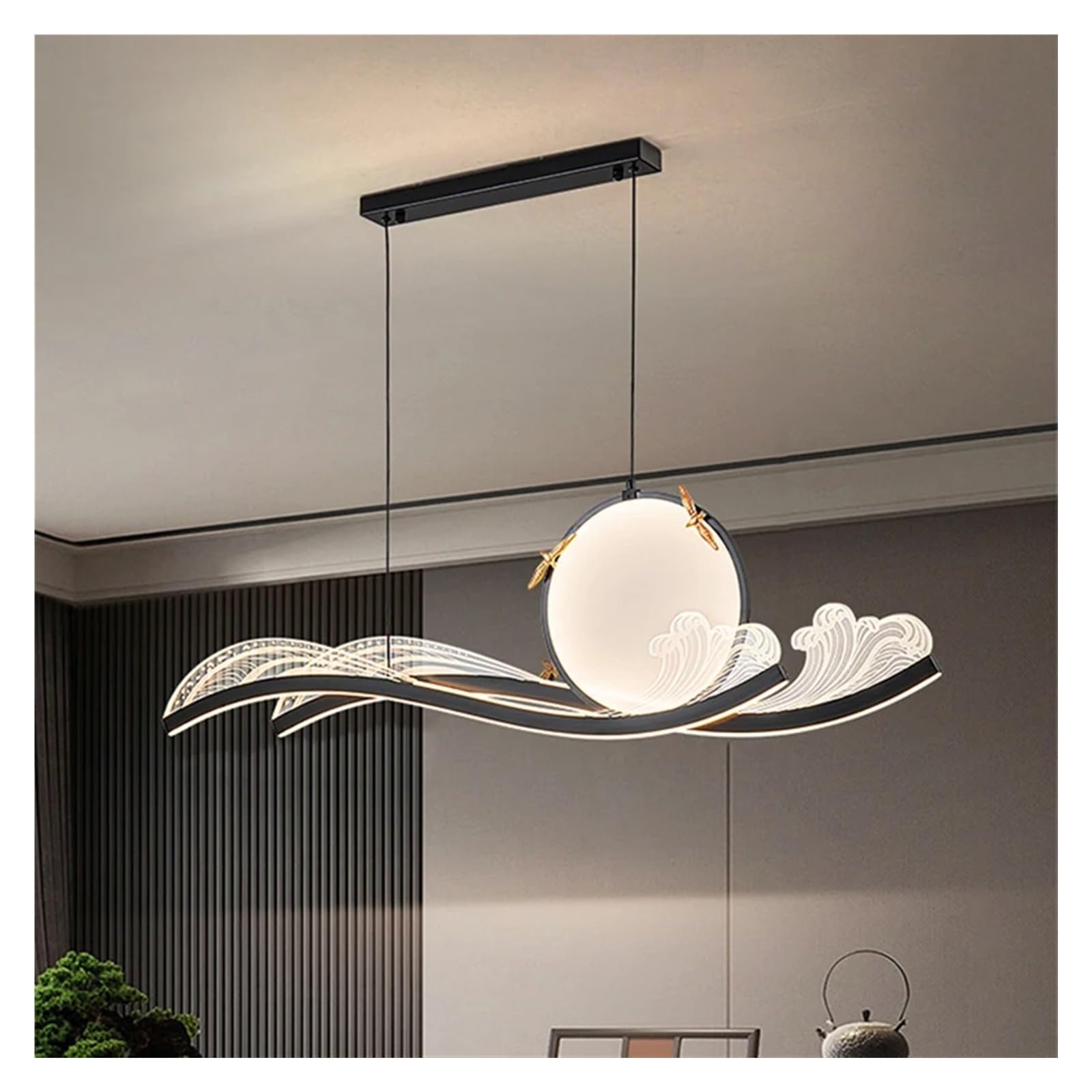 RRJJ Modern Decor Pendant lamp led Chandeliers Compatible with Dining Room Pendant Lights Hanging Lamps Compatible with Ceiling Pendant lamp Indoor Lighting,Chandelier Ceiling Fixtures