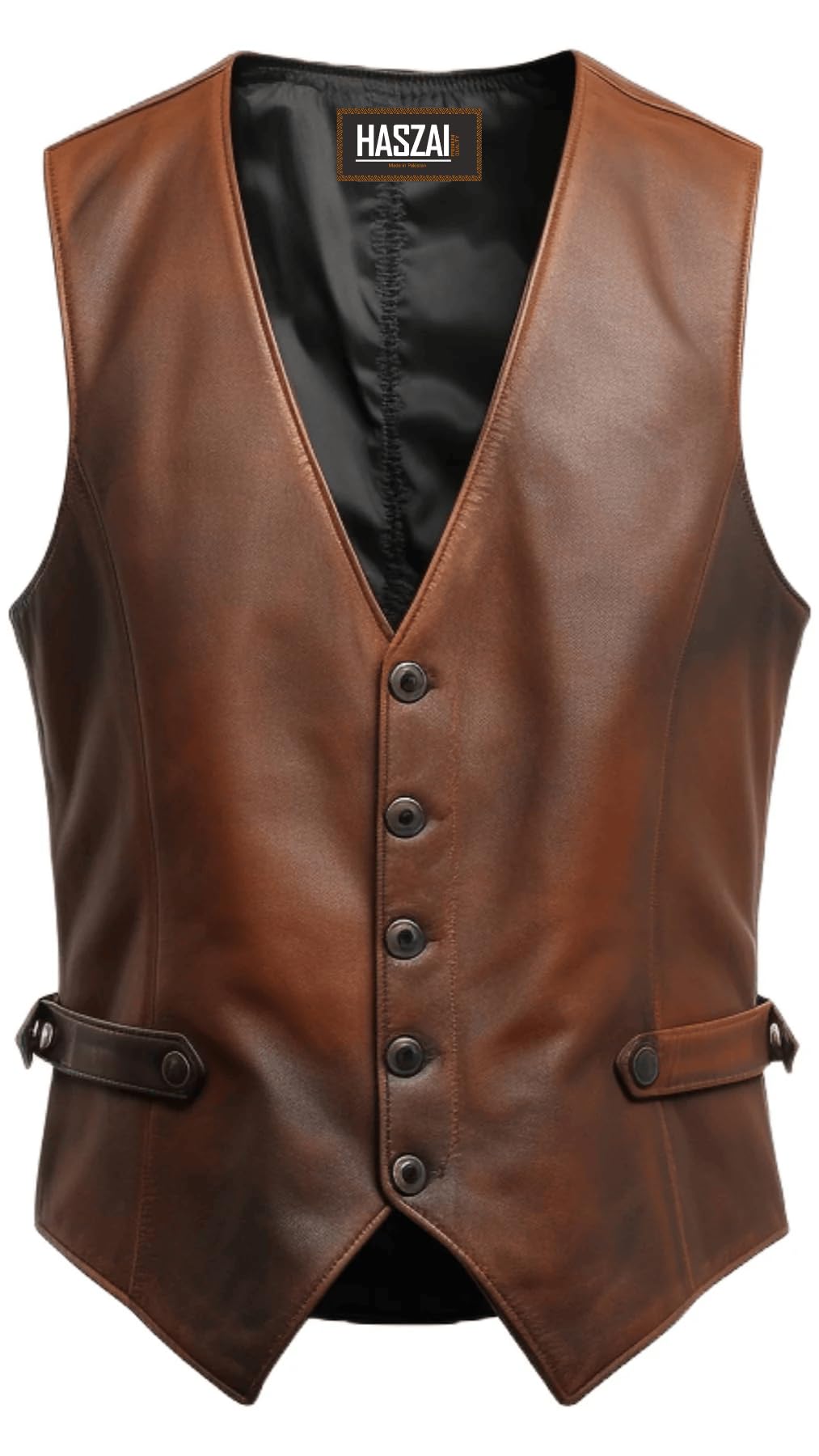 Mens Leather Vintage Vests, Club Leather Vest for Mens, Cowboy Leather Vests Western style