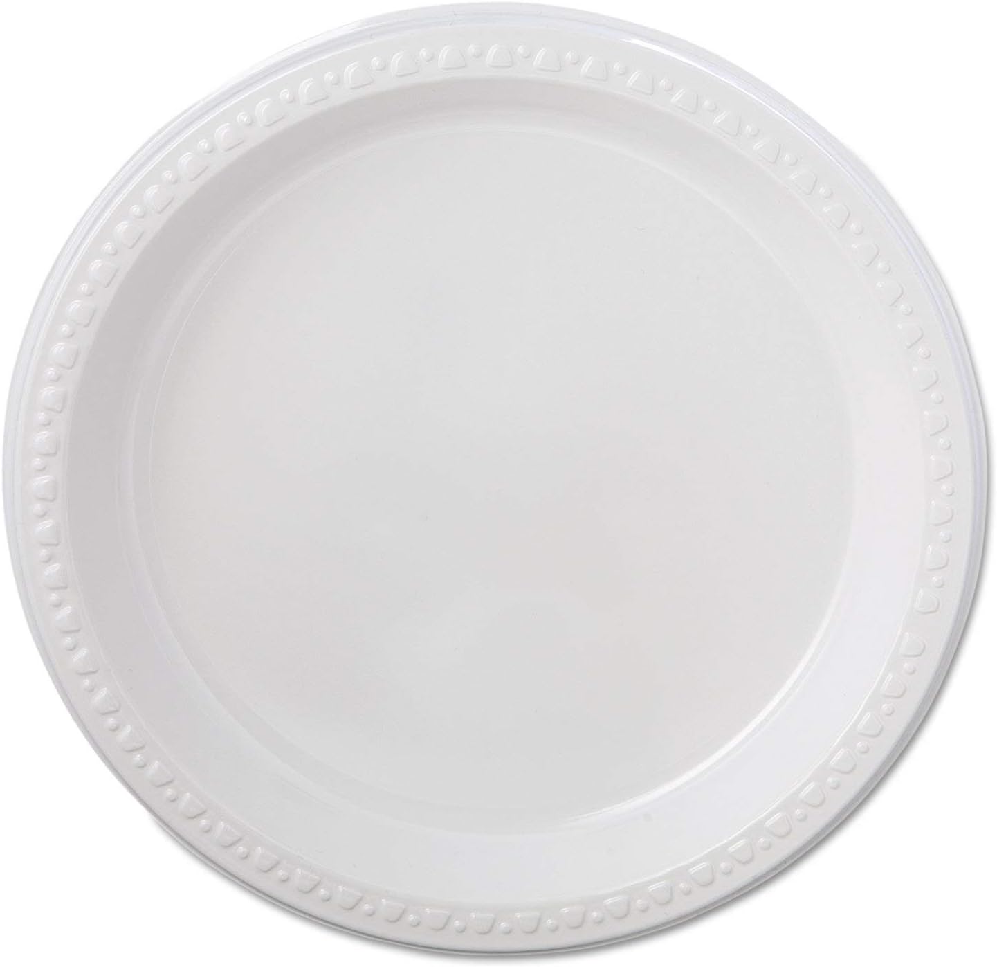Chinet Heavyweight Plastic Plates, 9" Diamter, Black, 125/Pack, 4 Packs/CT