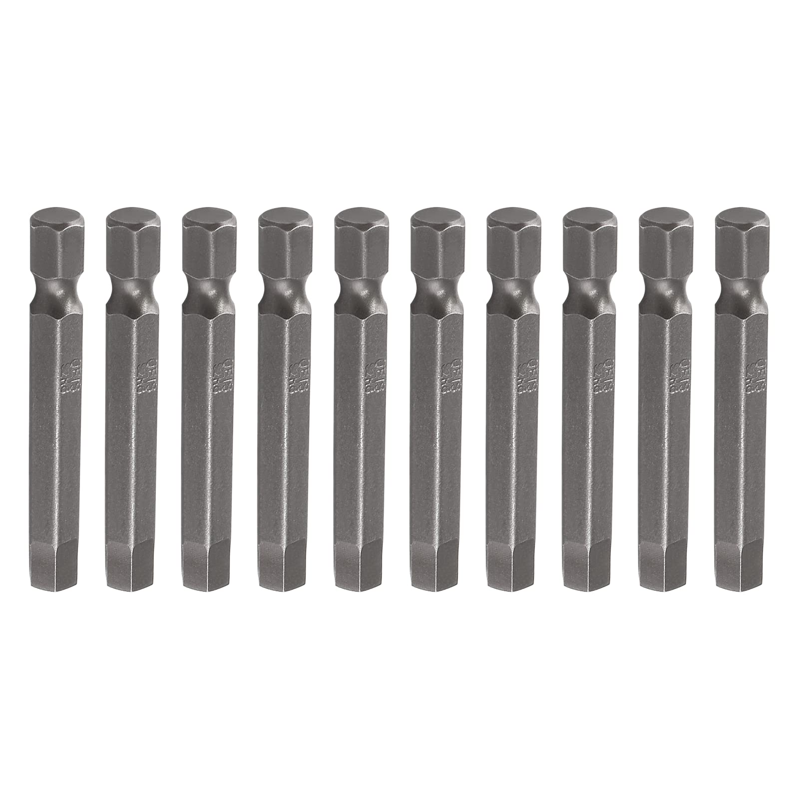8-Piece 6mm Hex Head Drill Bit Set - S2 Steel 10mm Shank For Screwdrivers & Power Tools