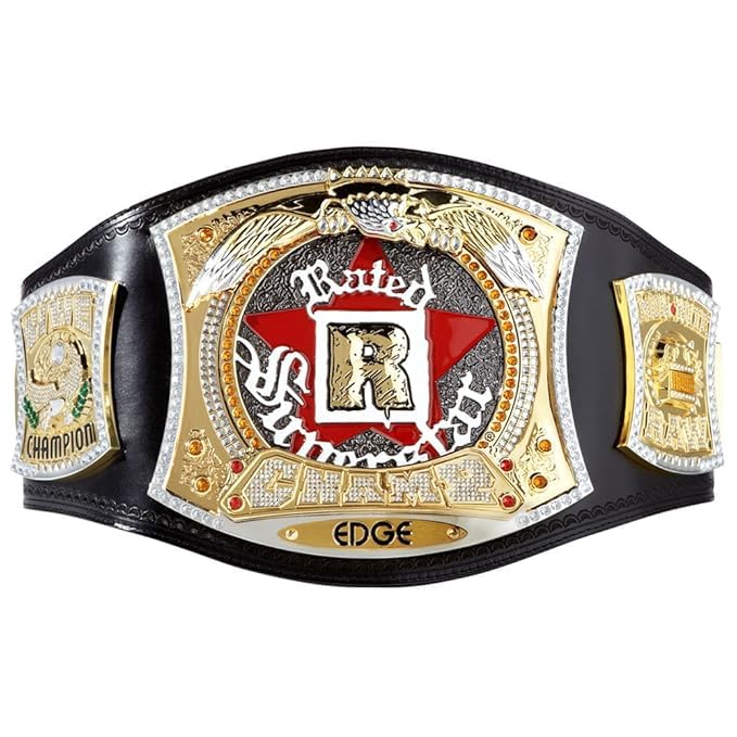 Edge Rated R Spinner Replica Championship Title Belt for adults