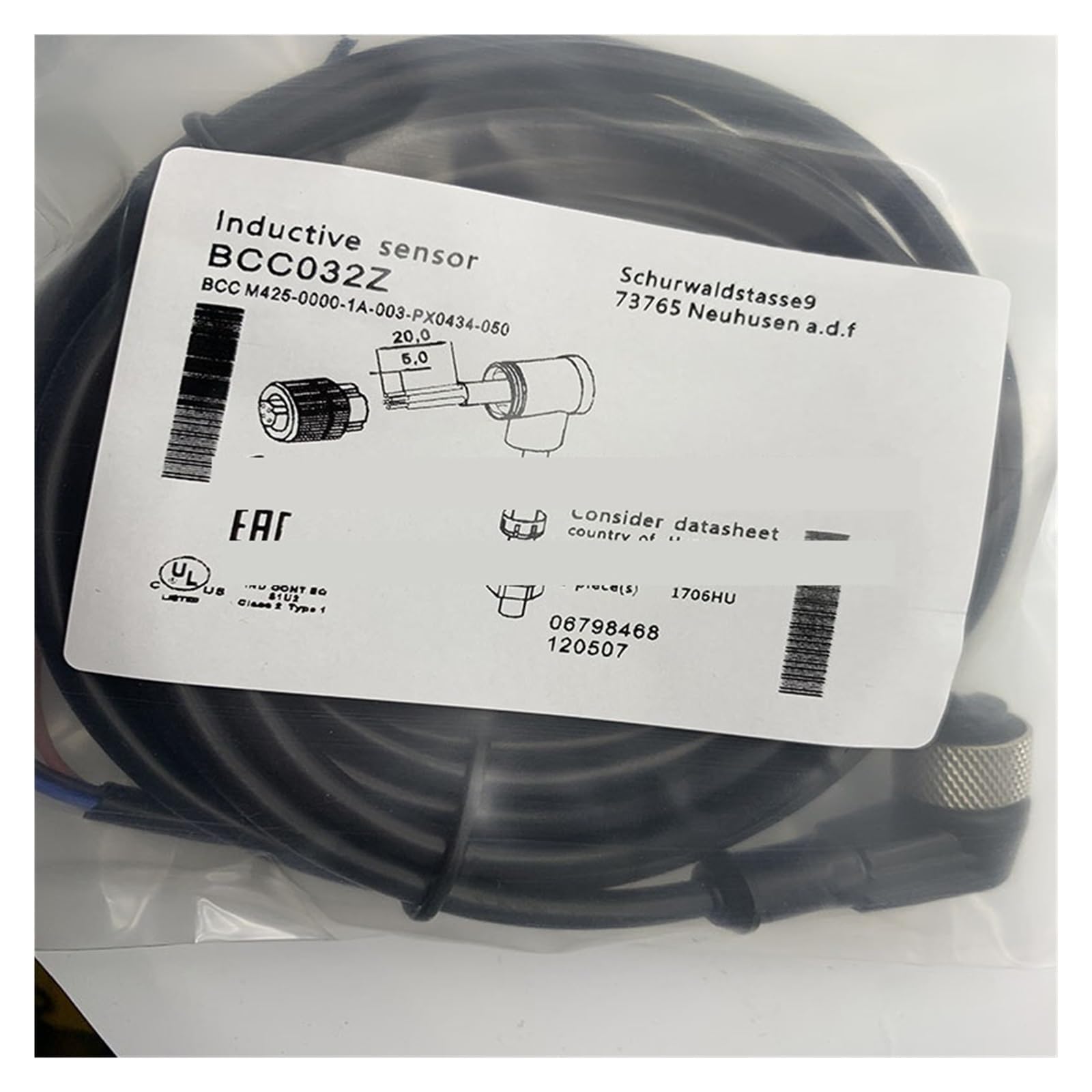 Capteur de proximité BCC036P M425 commutateur inductif pour machine outil