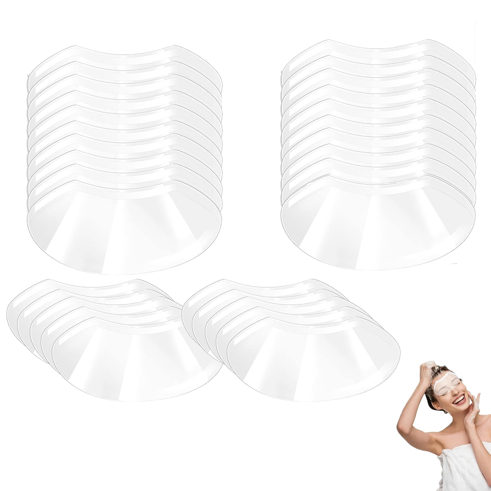30 Pieces Eye Shield After Surgery, Protective Eye Cover for Post-Operative Care, Reusable Eye Protection, 20 cm by 9.5 cm Size-image-42