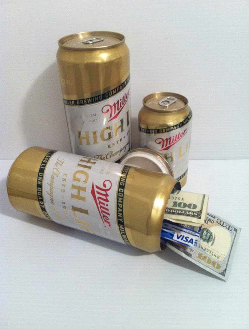 Fake Large Miller Beer Can Safe Diversion Secret Stash Safes with