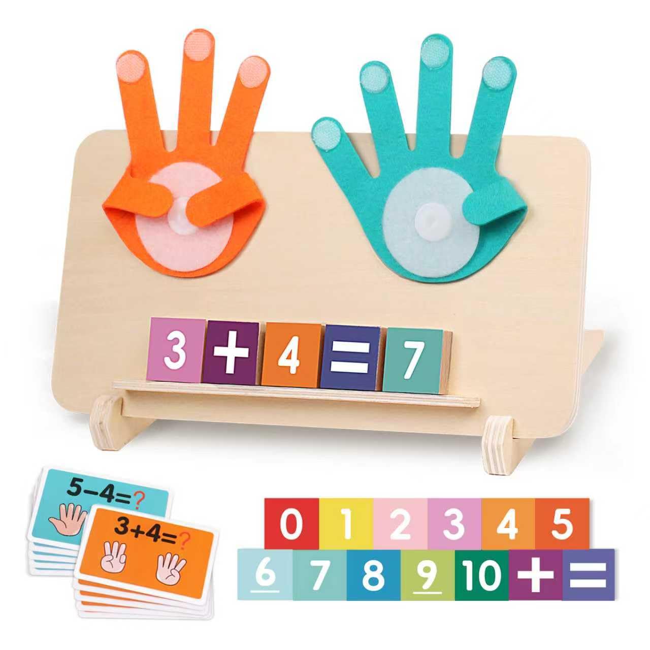Jouets Montessori Mathématiques Jouet de Comptage en Bois pour Enfants 3 Ans Jouet Chiffre d'apprentissage Éducatif Préscolaires Apprendre à Compter pour Garçon Fille Cadeau pour Enfant de 3 4 5 Ans