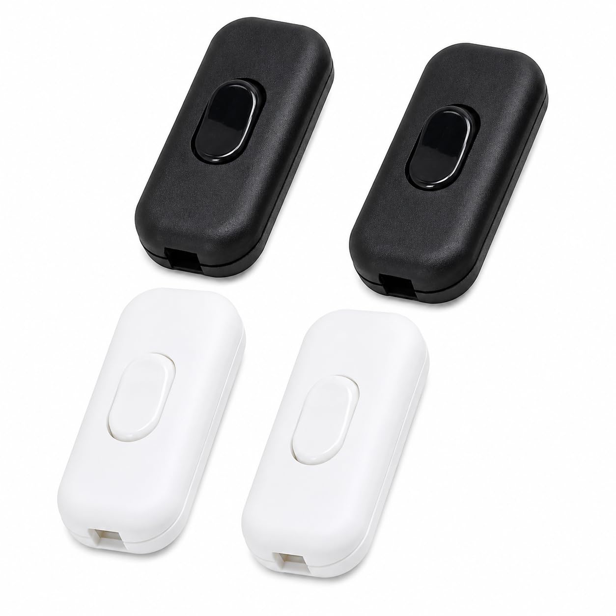 Inline Cord On/Off Switch for Lamps & Appliances (Pack of 4) | AC 250V 6A Rocker Switch | ABS Plastic Inline Power Switch for Table, Bedside, Desk Lamps & DIY Electrical Projects | Black-image-32