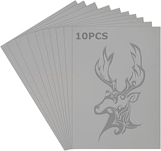 LDXDRU 10 Pack Linoleum Blocks for Printmaking, 8 x 12 Inch Linoleum Blocks Gray Linocut Block Linoleum Block Printing for Engraving Art Project Printmaking Stamp Carving Block