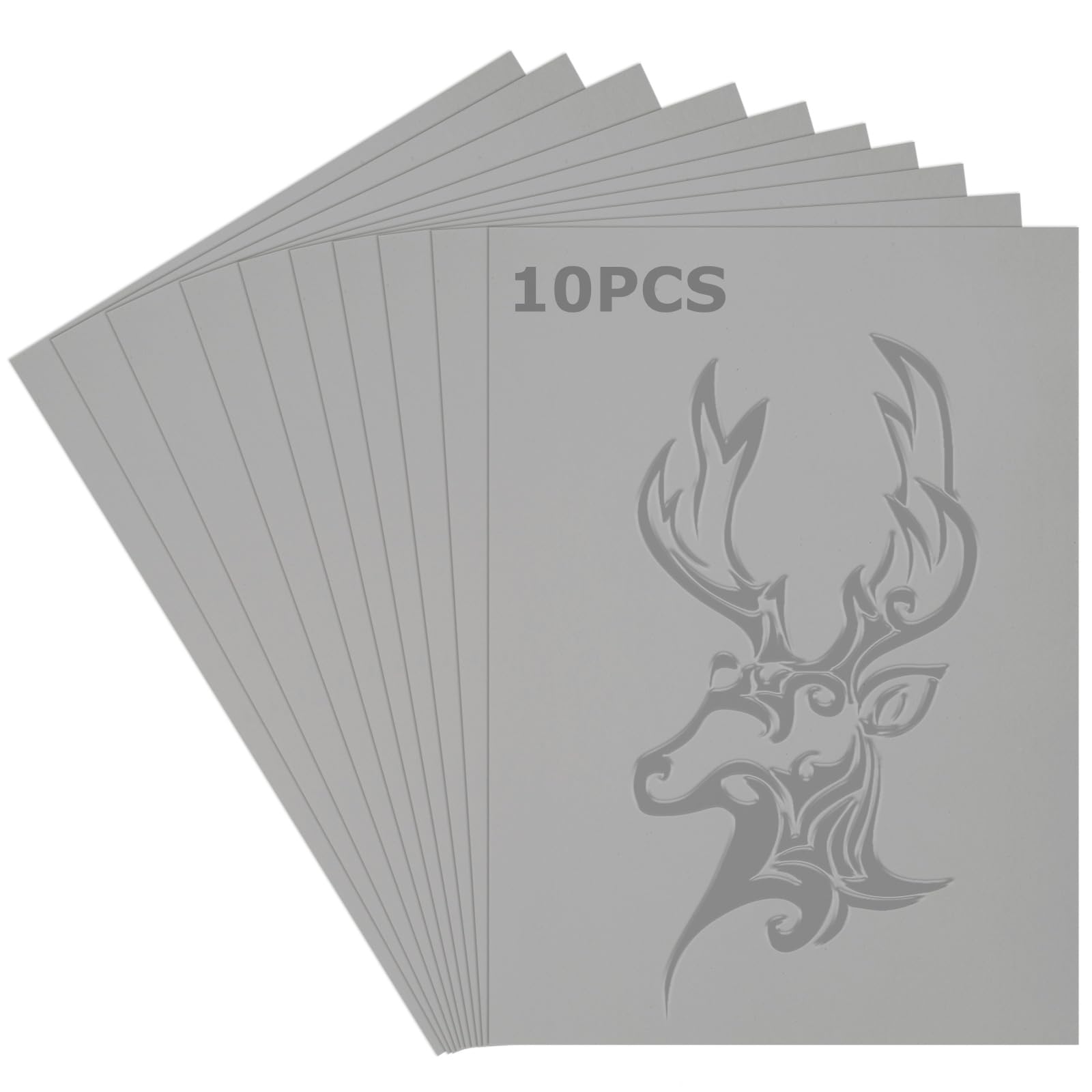 Blocs de linoléum gris pour gravure, grand format 20,3 x 30,5 cm en lot de 10