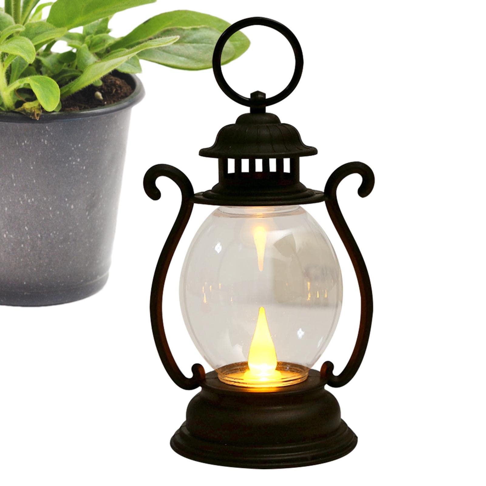 Kaxenig Farmhouse Table Lamp | Portable LED Tent Light Battery Powered | Night Lights for Garden, Patio, Porch, Living Room, Bedroom Bedside