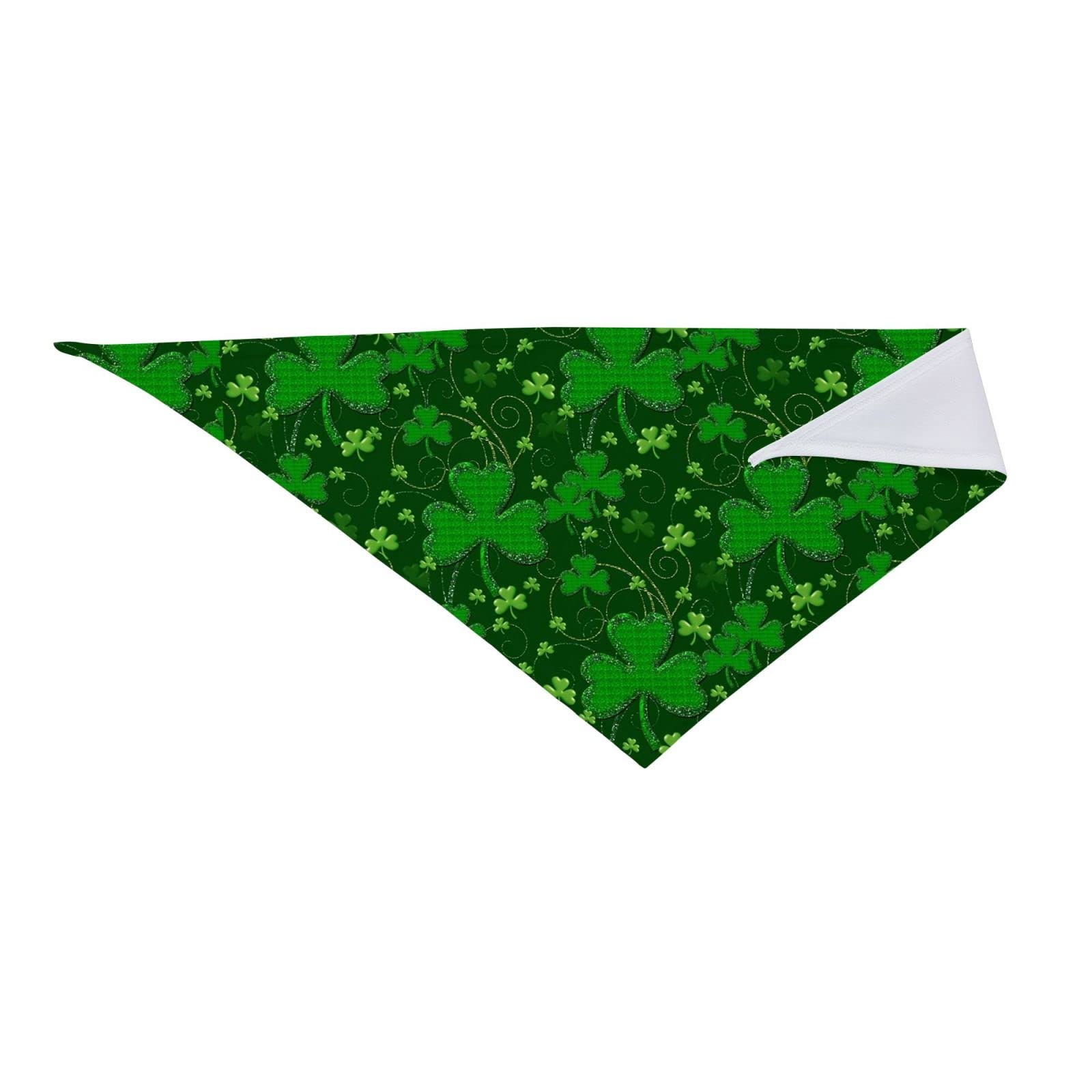 St. Patrick’s Day Hundehalstuch – Wendbar & Waschbar – Dreieck-Bandana Für Hunde & Katzen (Groß, 81,3 Cm)