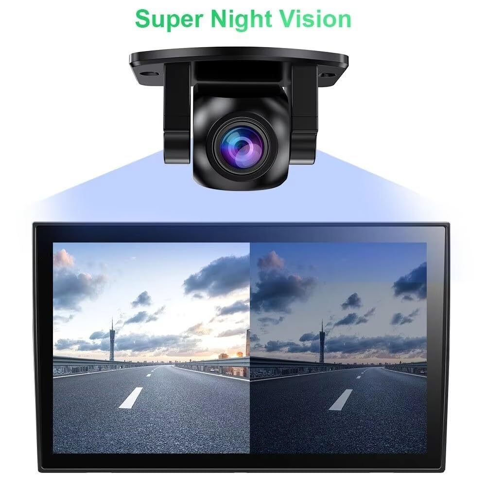 Cámara Trasera Camara Cámara De Marcha Atrás HD Impermeable para Coche Visión Delantera Y Trasera Cámara De Respaldo para Estacionamiento Visión Nocturna