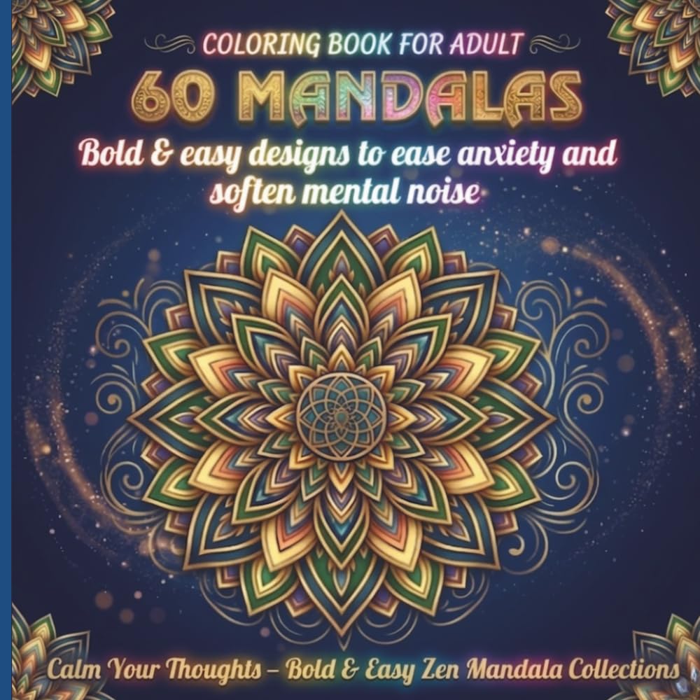 Calm Your Thoughts: Bold & easy designs to ease anxiety and soften mental noise (60+ Relaxing Designs)