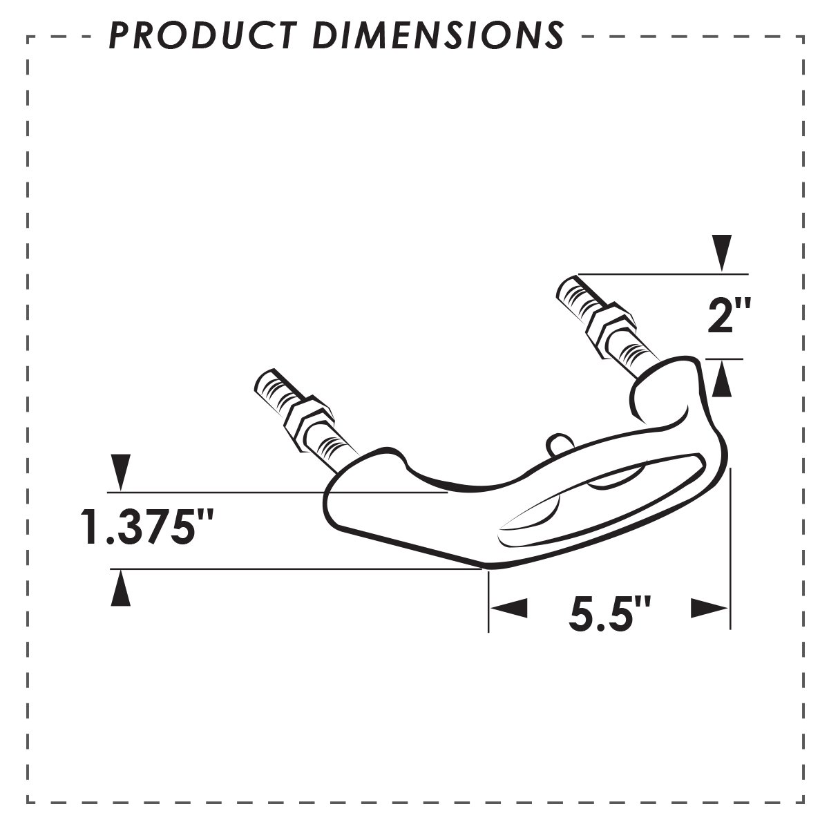 ITC (84500-DB Transom Mount Ski Tow