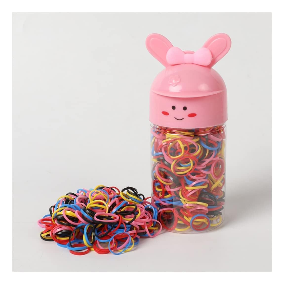 Rubber Bands for Hair - 300 pcs Rubber Bands for Girls Hair. Kids and Women Versatile Elastic Hair Accessories, Baby Hair Band. Hair Ties for Girls, Elastic Band. Durable Hair Band for all Babies.