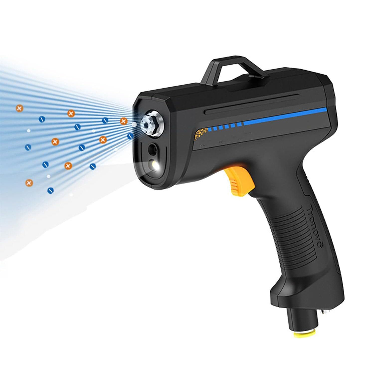 Pistola de Aire ionizante antiestática, Pistola de Aire ionizante de Mano, Pistola antiestática, soplador de Iones con luz LED de detección de Polvo, Velocidad Ajustable PulseType