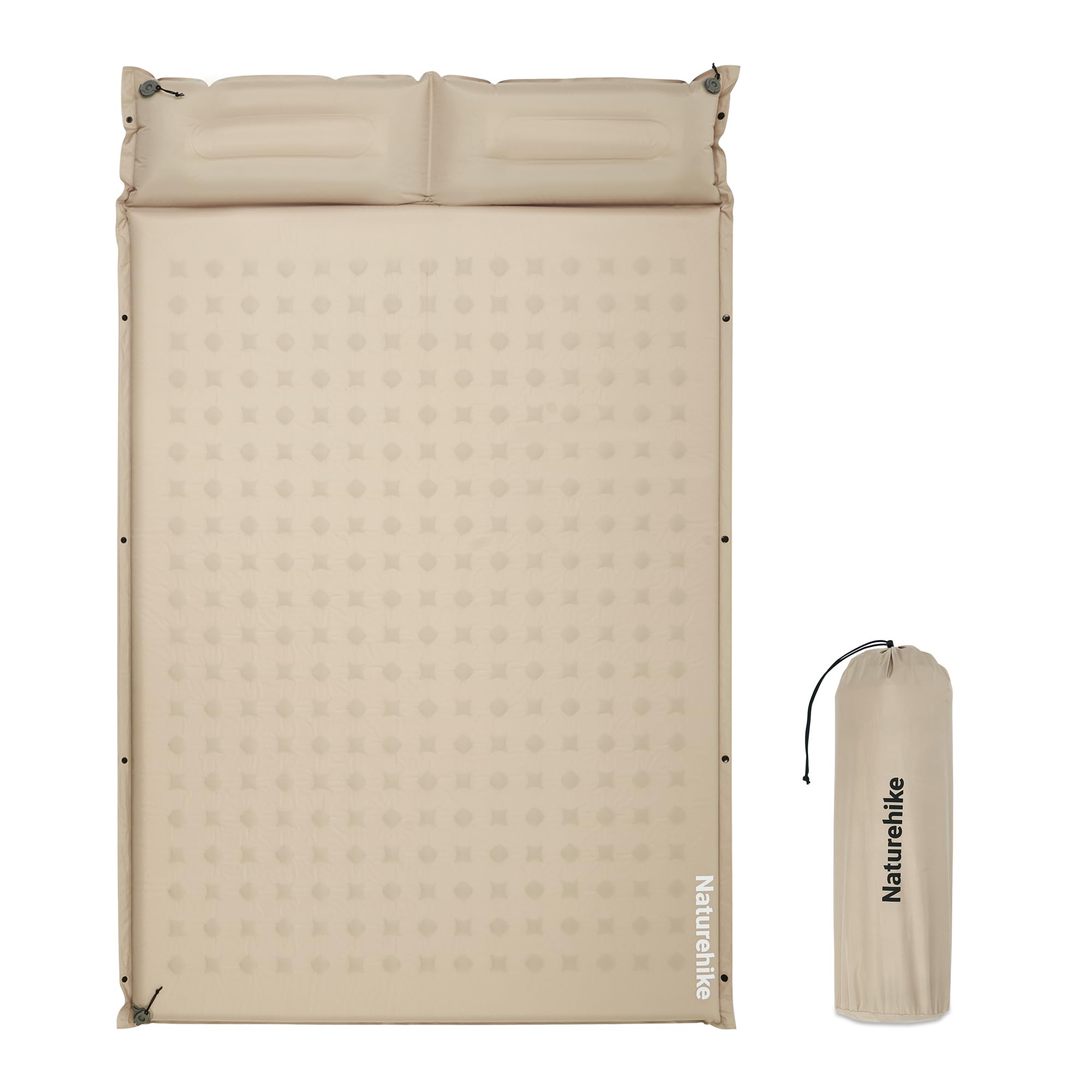 Naturehike Selbstaufblasende Luftmatratze mit Kopfkissen Leichte Camping Matte für Outdoor & Reisen, Selbst aufblasend und bequem