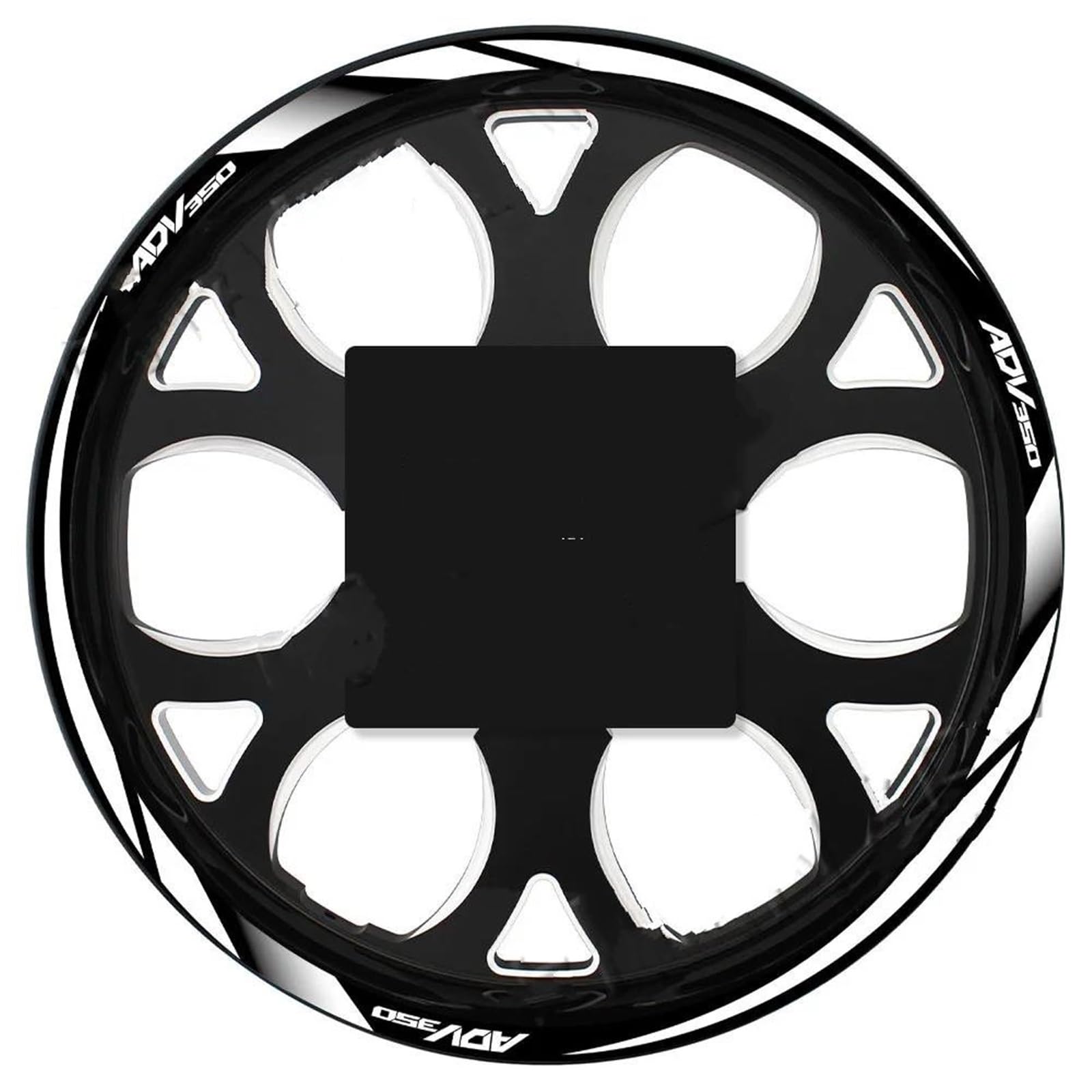 Motorcycle Wheel Sticker Tire Reflective Stripes Stickers Rim Decal for Aprilia Shiver 750(Color1)