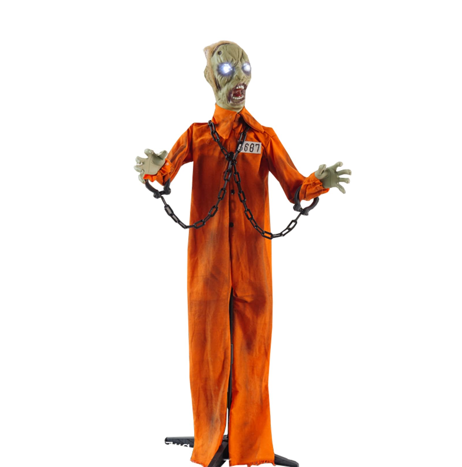 Amazon.co.jp: ハロウィーンデコレーション囚人ゾンビ輝く目お化け屋敷