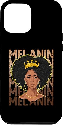 Funda para iPhone 12 Pro Max Black Strong para mujer, color negro afro Love Melanina African Girl American