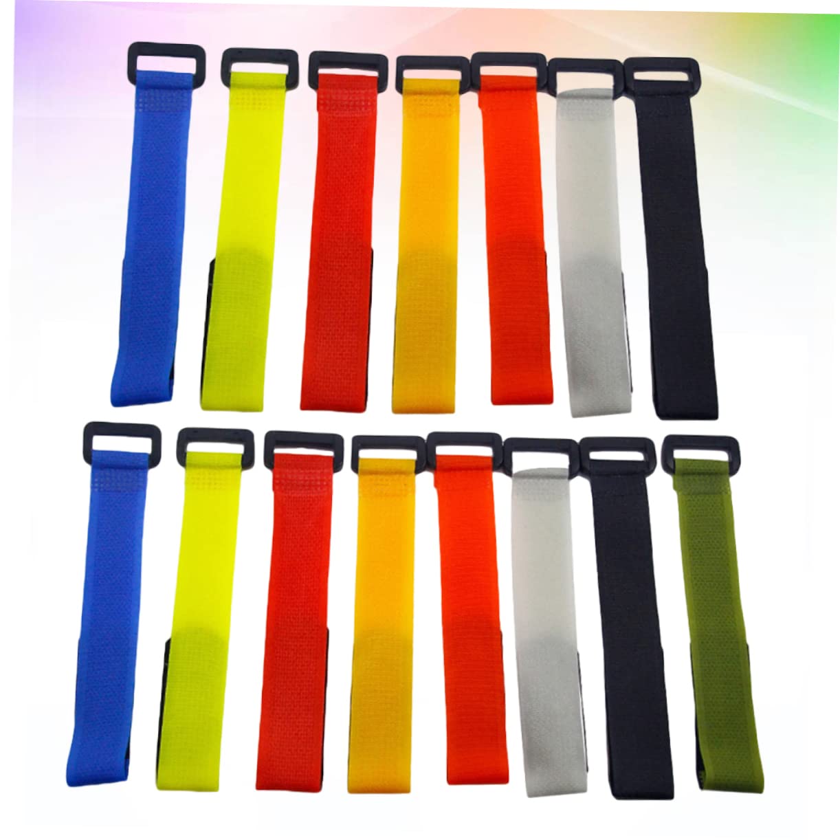 balacoo 3sets Fishing Pole Carrier Straps Lightweight Rod Holders for Outdoor Activities 15pcs*3 Random Color