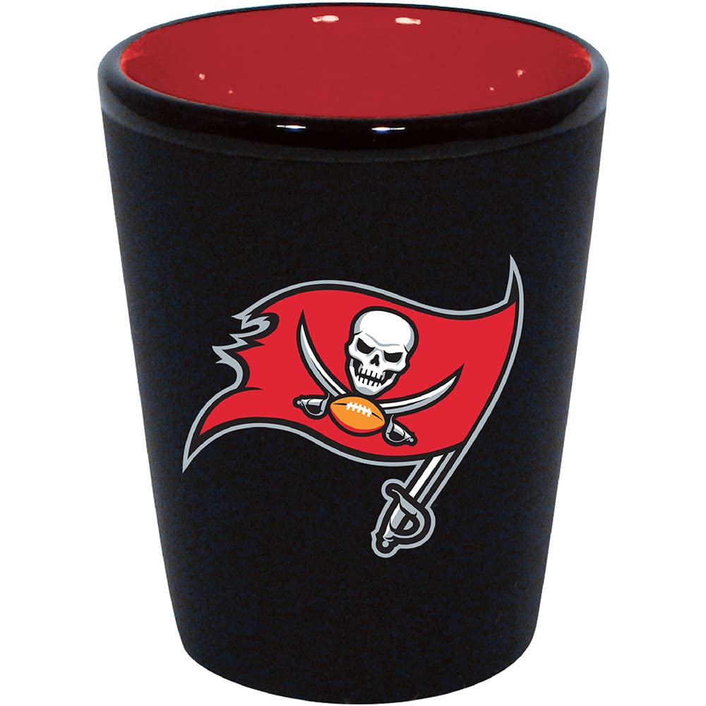 Tampa Bay Buccaneers verre à shot en céramique robuste pour éviter la casse les jours de match