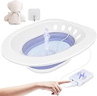 Vista 1 de Bañera eléctrica para hemorroides, baño de asiento para asiento de inodoro, kit de baño para mujeres, para aliviar las hemorroides y el perineo