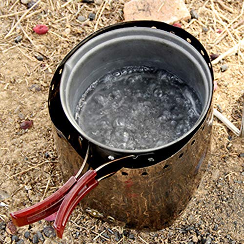 Pare-vent En Titane Pour Réchaud – 0,03 Mm, 13-15 G, Fermoir Magnétique, 19 Cm