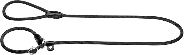 Hunter 39116 Smycz z obrożą, 170 cm, Czarny