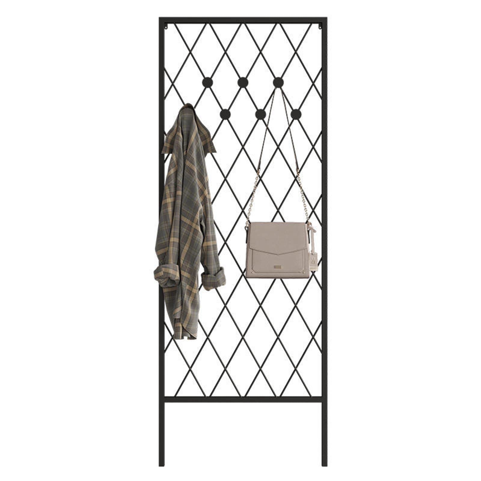 FGXHHS Stylish Metal Coat Rack - Corner Garment Tree for Entryway, Hallway & Storage Standing Hangers Coats, Jackets Hats Space-Saving Wardrobe Solution