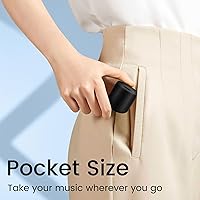 Vista 2 de Mini altavoz Bluetooth – Pequeños altavoces Bluetooth portátiles inalámbricos con TWS estéreo, sonido HD de 5 W, Bluetooth 5.3, 8 horas