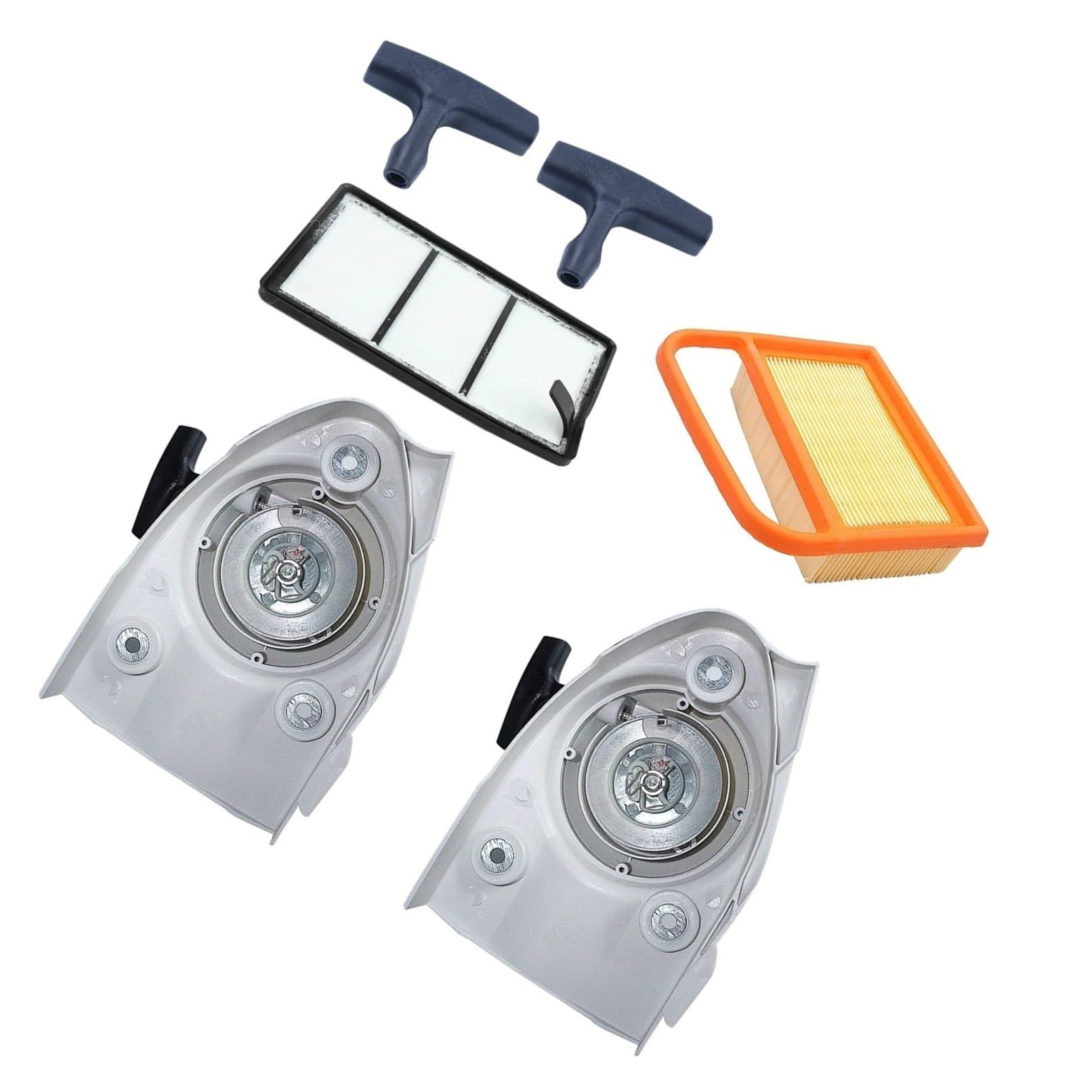 Filtre à air découpé et poignée de rechange pour réparer un lanceur TS410