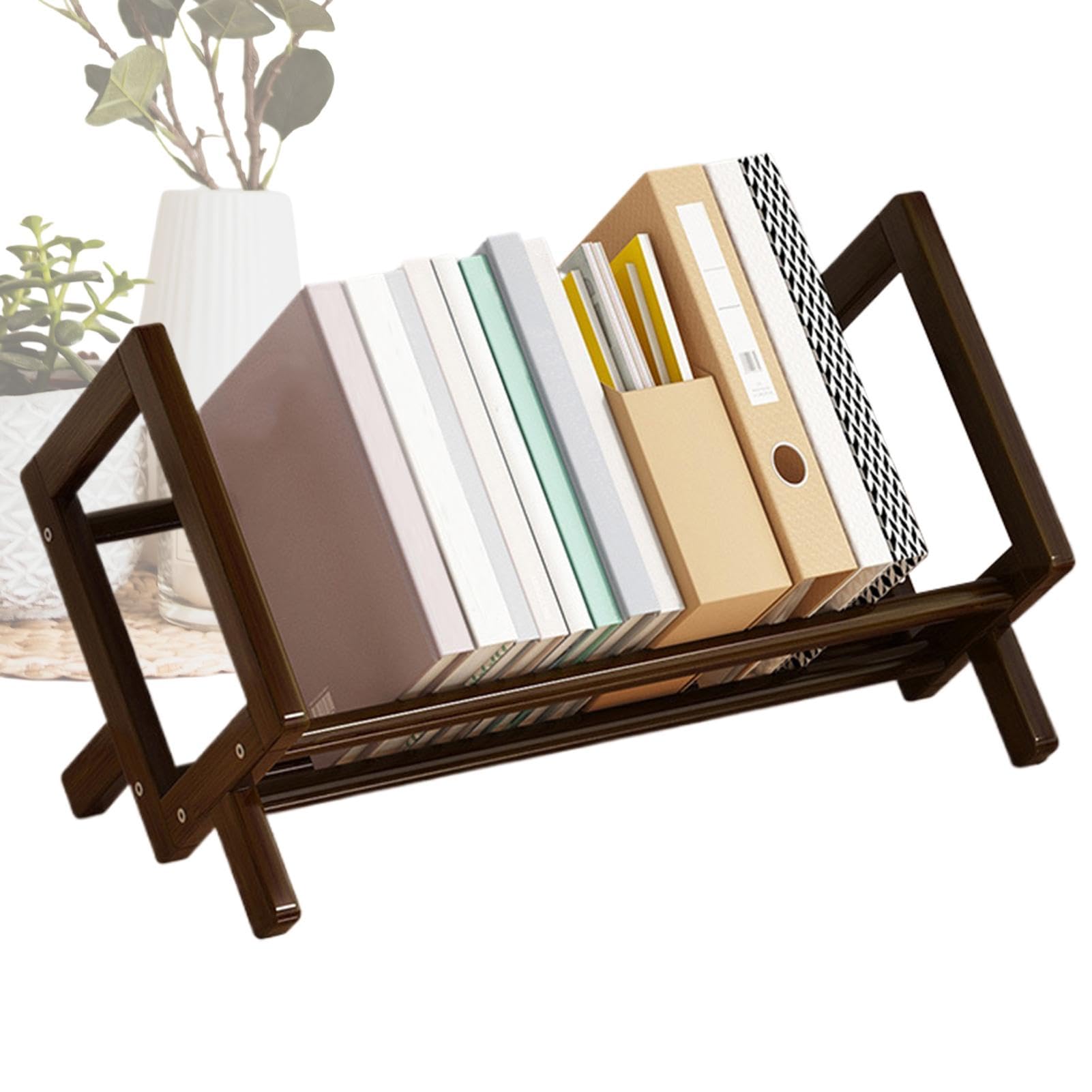 Étagère de rangement compacte et bibliothèque de bureau pour table de dortoir
