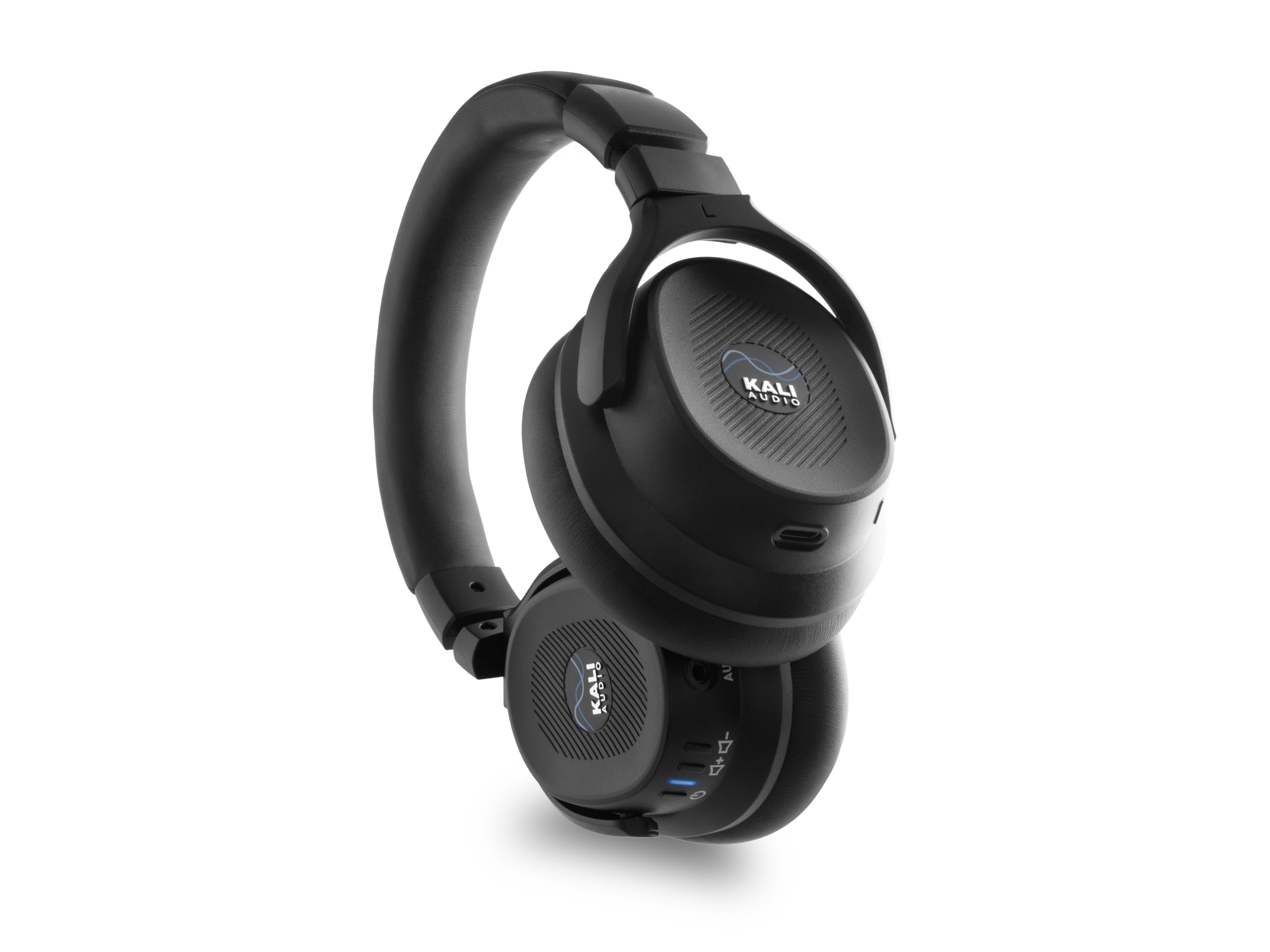 Kali Audio HP-1 słuchawki nauszne (przewodowe i Bluetooth studyjne, aktywna redukcja szumów, czas pracy baterii 40 h, 3 tryby dźwięku do wyboru do miksowania i gier), czarne