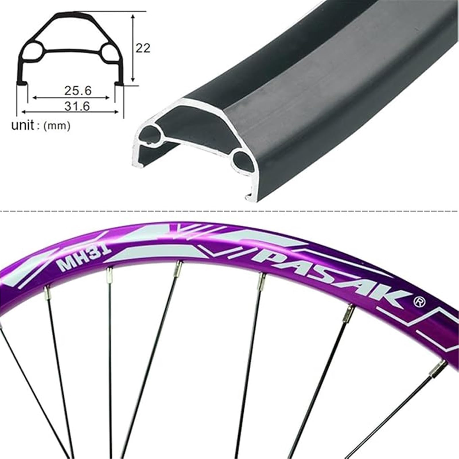 Zestaw kół do roweru górskiego, liliowy, 26 27,5", 29 cali, bardzo wytrzymały stop aluminium, 360 dźwięków, hamulec tarczowy do AM/DH MTB kompatybilna z kasetą 7-12 biegów