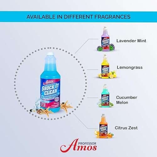 Miniatura 8 de Professor Amos ' Shock It Clean - Kit de limpiador concentrado perfumado, potenciador de lavandería, removedor de manchas, limpiador de alfombras,