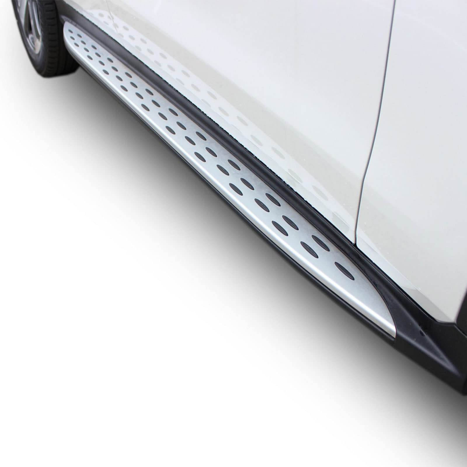 J&J AUTOMOTIVE Pedane Laterali per Mercedes GLC X253 / Coupe C253 2015-2022, Sottoporta Minigonne in Alluminio e Plastica ABS, Set Completo con Materiale di Montaggio Incluso