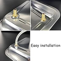 Vista 4 de 2 unids latón recto bulkhead montaje 3/4 "OD Barb Thru-Bulk Acoplamiento Tanque Conector Manguera de manguera para agua/aceite/gas