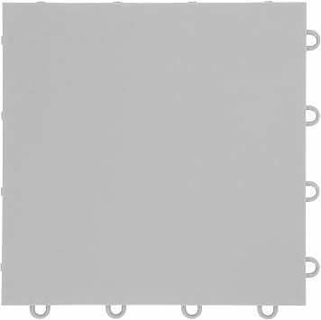 IncStores 3/8 Inch Thick Indoor Basketball Court Flooring | Build The Ultimate Space for Basketball, Tennis, and More with Moisture-Resistant Plastic Floor Tiles | Gunmetal, 104 Tiles