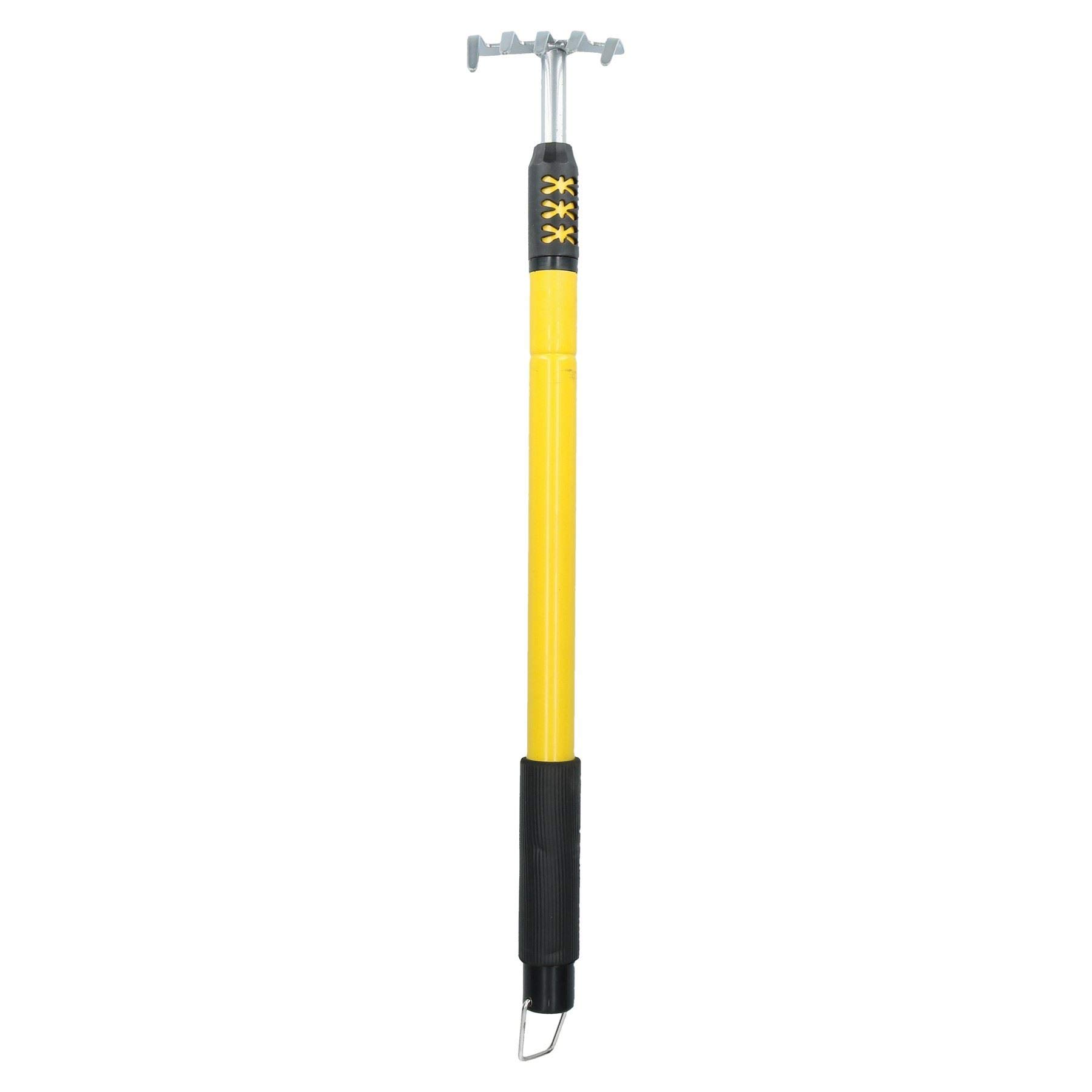 AB Tools, kit di attrezzi da giardino con lama verde, pala, forcella, rastrello estirpatore telescopico con manici allungabili