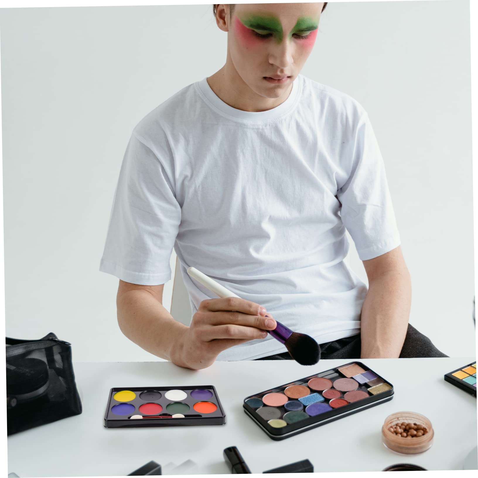 NUOBESTY 5 Set Dipinto Per Kit Per La Pittura Del Viso Strumento Per Il Trucco Del Festival Facepaint Vernice Per Il Corpo Del Viso Vernice Per Trucco Lavabile Colorful 4 Pezzi * 5