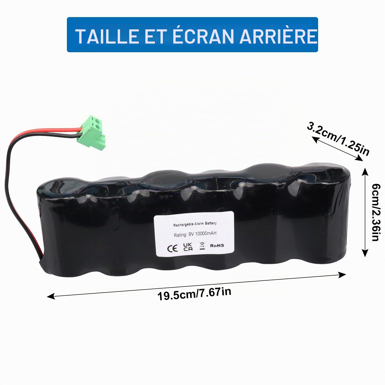 BPX Batterie compatible avec Delta Dore SEFRX 6416204, compatible avec sirène extérieure SEFRX, Tyxal SIRX, SEFX, SERX, SEFRX, Syderal SE Sirene, BPX 6416204, BAT 16204, 1285001,6401021